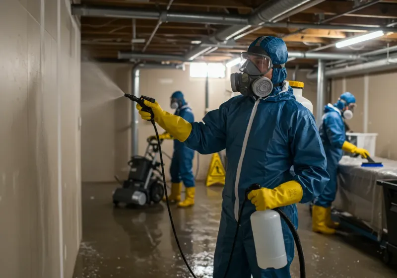 Basement Sanitization and Antimicrobial Treatment process in Avondale, AZ