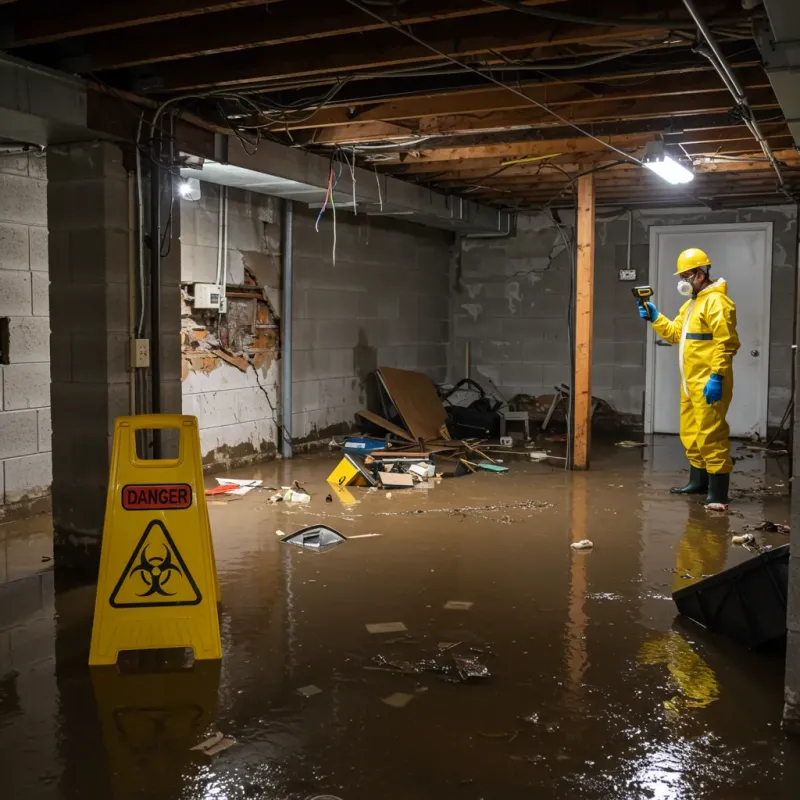 Flooded Basement Electrical Hazard in Avondale, AZ Property